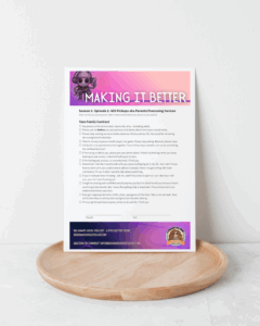 Big Mama put together a family contract written from a teen’s perspective which kids can use to confront their parents in a positive way. It includes items like: I can’t pause a live game, and please ask me before posting pictures of me on your social media.